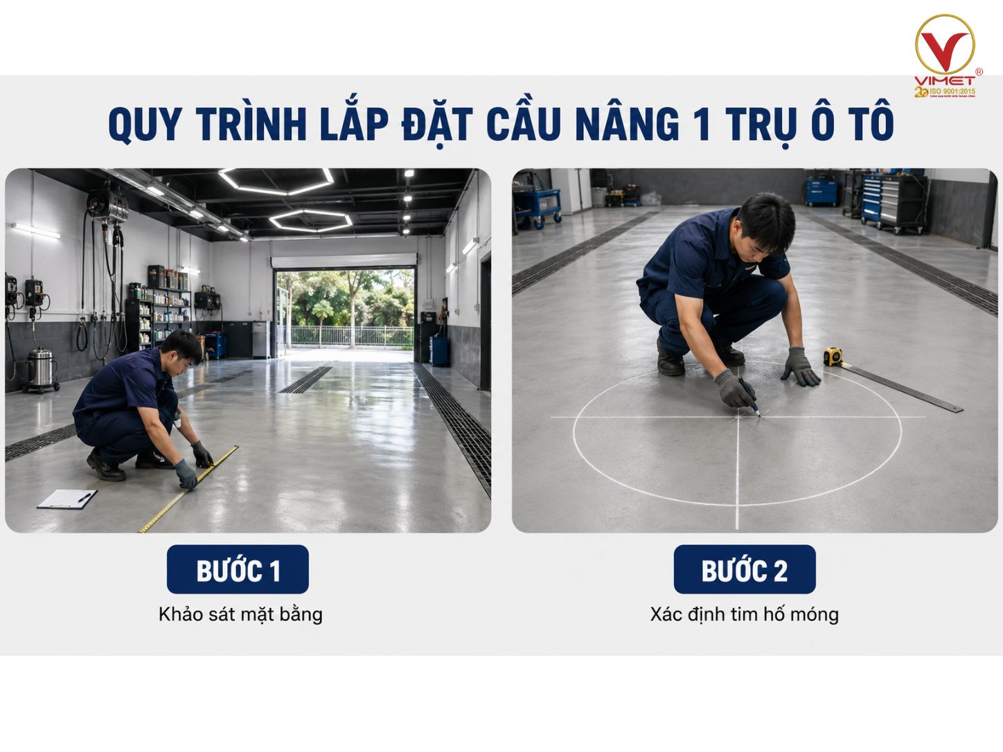 Quy Trình Lắp Đặt Cầu Nâng 1 Trụ 