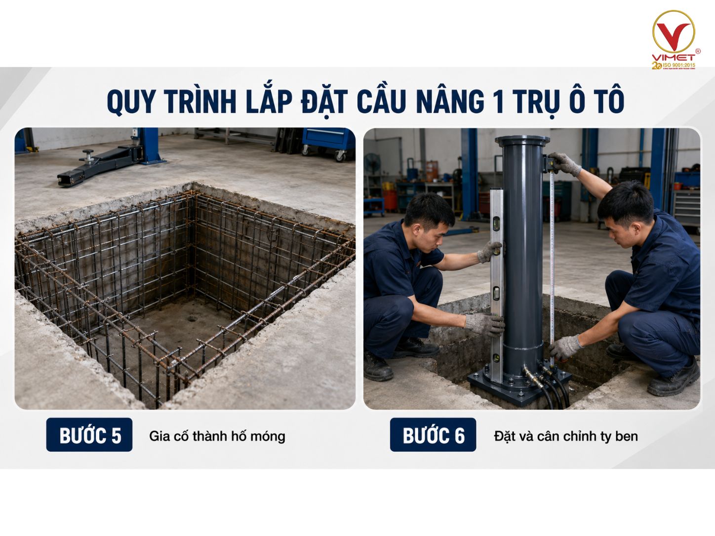 Quy Trình Lắp Đặt Cầu Nâng 1 Trụ 
