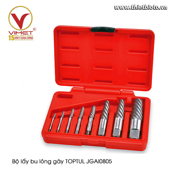 Bộ lấy bu lông gãy TOPTUL JGAI0805
