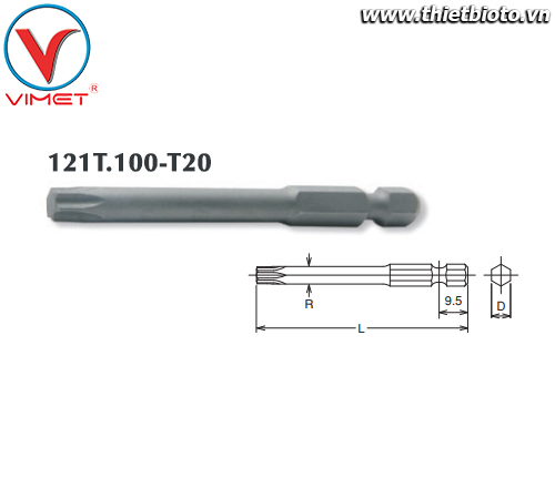 Đầu tuýp lục giác T20 Koken 121T.100-T20