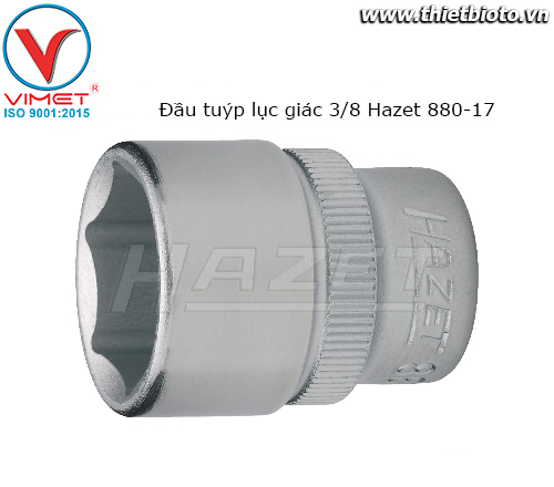 Đầu tuýp lục giác 3/8 Hazet 880-17