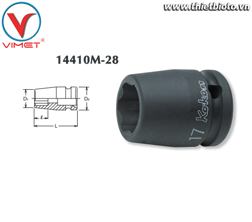 Đầu tuýp sao 28mm Koken 14410M-28