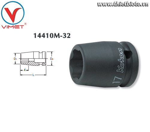 Đầu tuýp sao 32mm Koken 14410M-32