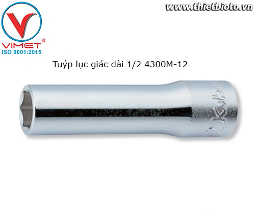 Tuýp lục giác dài 1/2 4300M-19